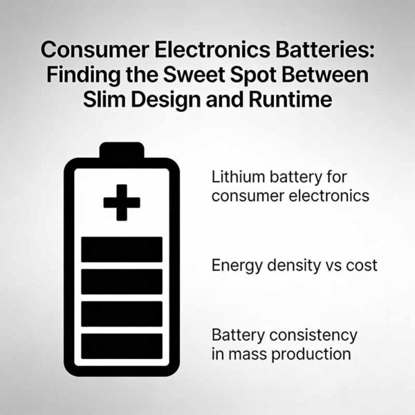 Consumer Electronics Batteries Finding the Sweet Spot Between Slim Design and Runtime