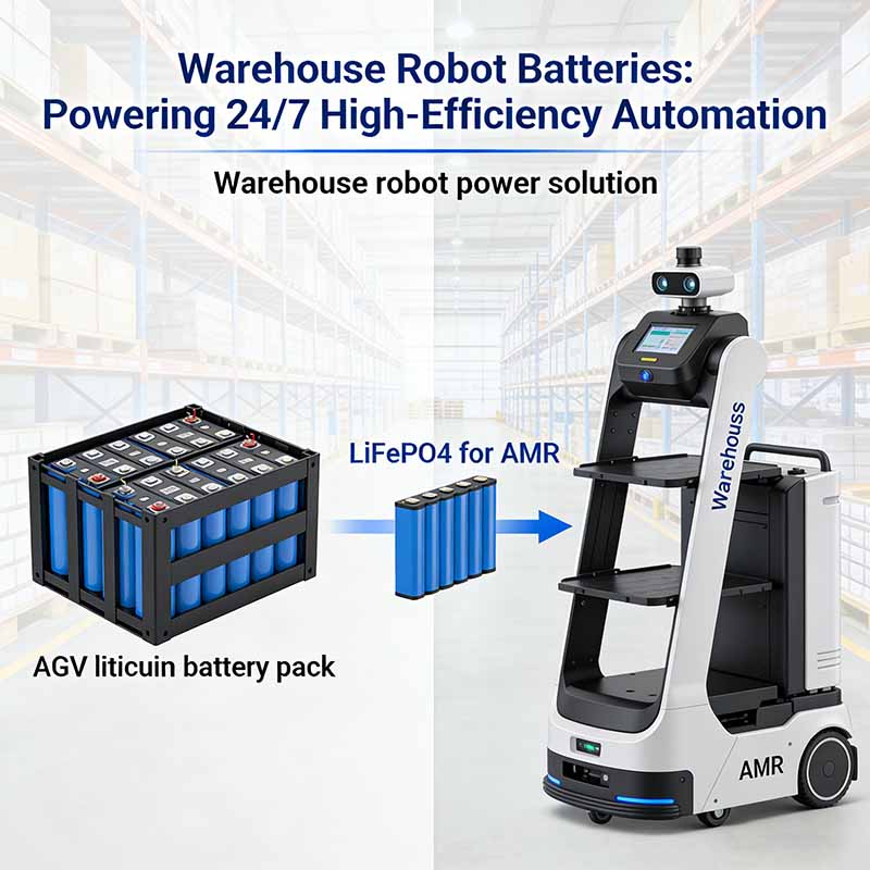 Warehouse Robot Batteries Powering 247 High-Efficiency Automation