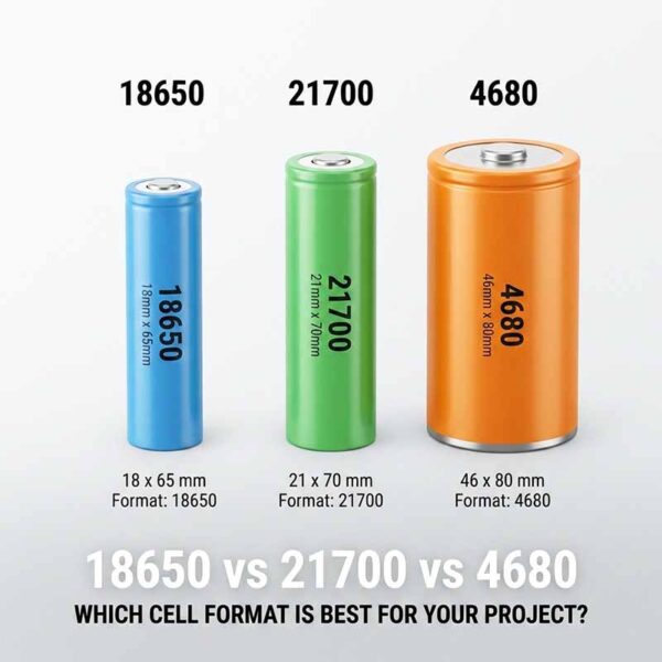 18650 vs 21700 vs 4680 Which Cell Format Is Best for Your Project