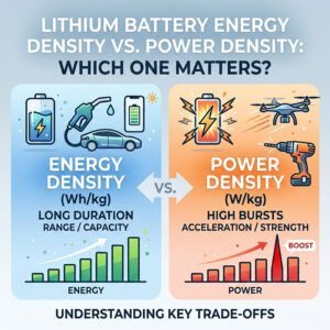 Lithium Battery Energy Density vs. Power Density Which One Matters