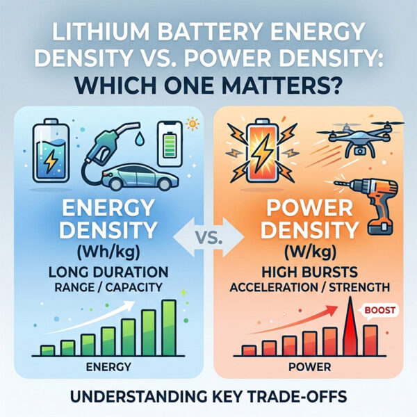 Lithium Battery Energy Density vs. Power Density Which One Matters